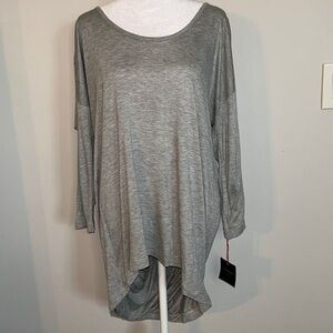 Cynthia Rowley Draped Back Cross Over Tunic Top Size Medium NWT